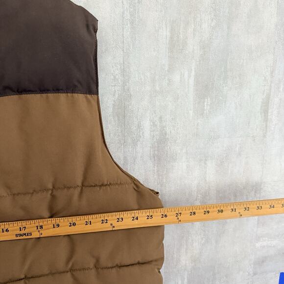 Filed & Stream Puffer Vest Men’s XL Zip Up Sherpa Collar Pockets Outdoor Brown - Picture 16 of 16